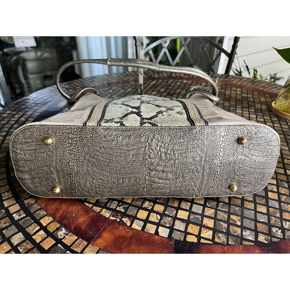 Brahmin Meryl Gallery Nova Tote Python & Croc Emb… - image 4